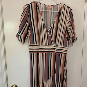Multicolor Wrap Dress